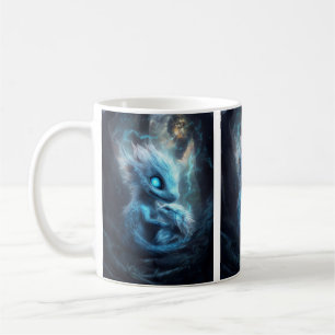 Liebenswürdiges Drachenbaby im Zauberwald Kaffeetasse