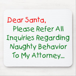 Lieber Anwalt des Weihnachtsmanns - Lustiger Weihn Mousepad
