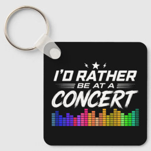 Lieber auf einem Konzert als hier Lustiger Musikli Schlüsselanhänger