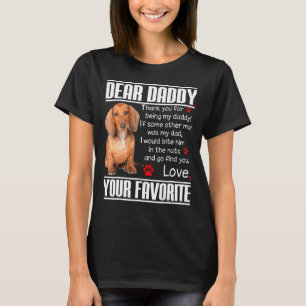 Lieber Daddy Dackel Dackel Daddy S T-Shirt