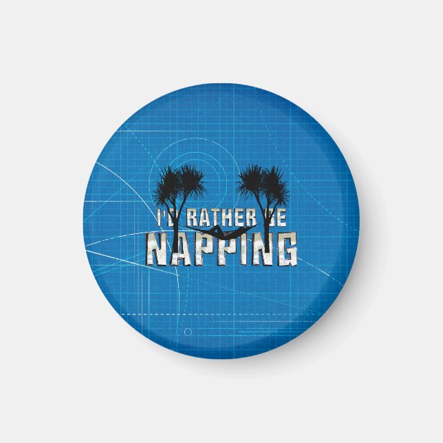 Lieber ein Nickerchen machen Magnet (Vorne)