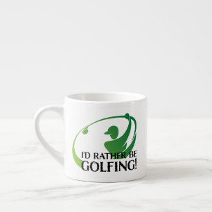 Lieber Golf spielen Golf Golf Modern Zitat Espressotasse
