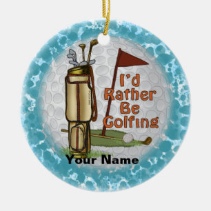 Lieber Golf spielen Keramik Ornament