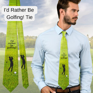 Lieber Golf spielen Lustiges Sport-Thema Krawatte