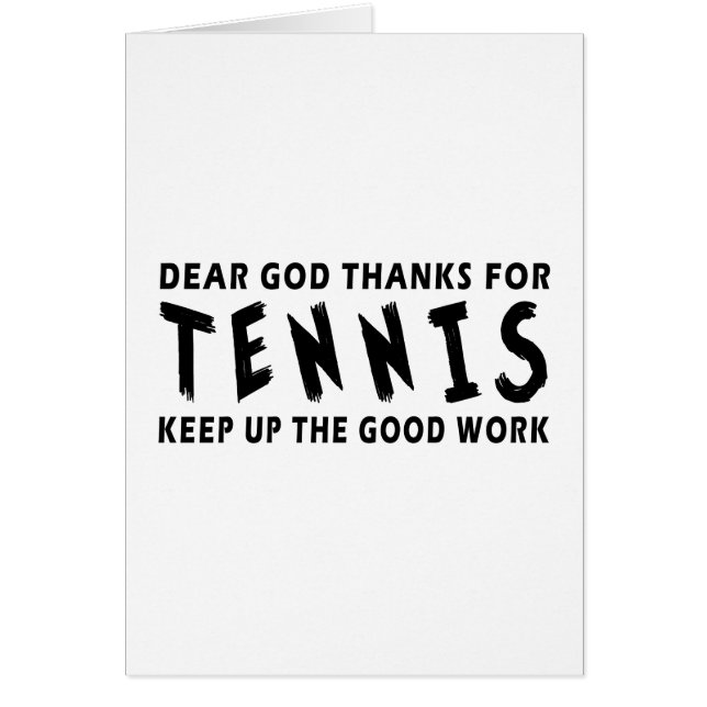 Lieber Gott-Dank für Tennis (Vorne)