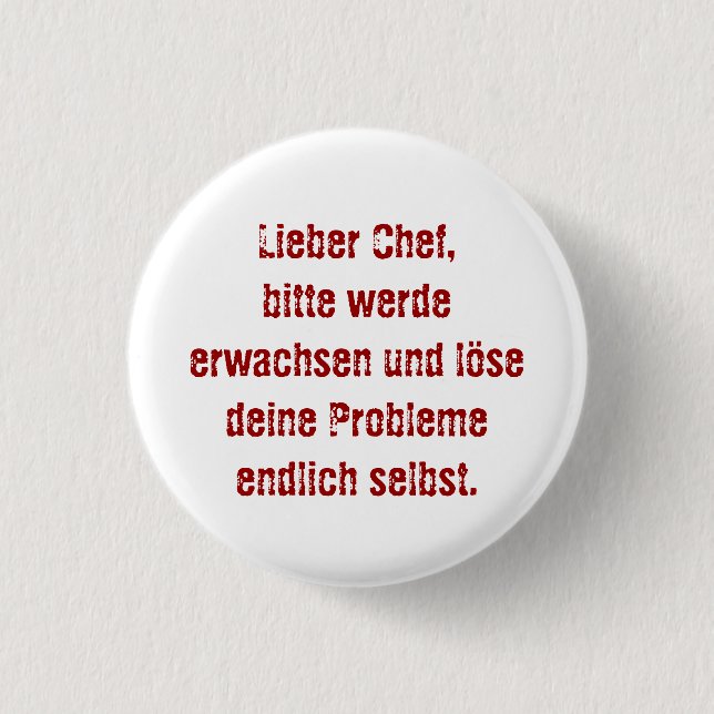 "Lieber Koch, bitte." Button (Vorderseite)