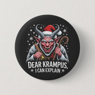 Lieber Krampus Ich kann Weihnachten Weihnachten er Button