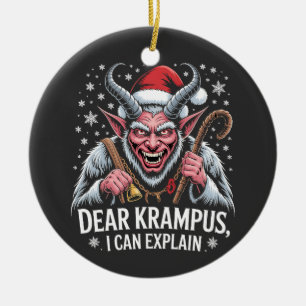 Lieber Krampus Ich kann Weihnachten Weihnachten er Keramik Ornament