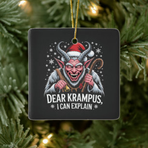 Lieber Krampus Ich kann Weihnachten Weihnachten er Keramikornament