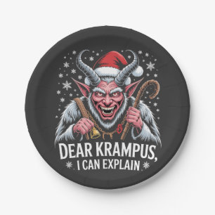 Lieber Krampus Ich kann Weihnachten Weihnachten er Pappteller
