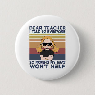Lieber Lehrer, ich spreche mit allen, also bringt Button