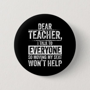 Lieber Lehrer, ich spreche mit allen, also bringt Button