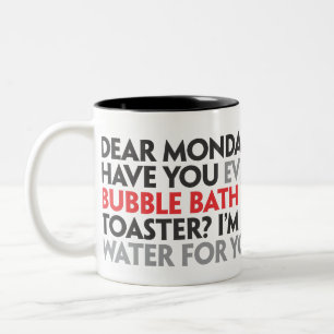 Lieber Montag Mug Zweifarbige Tasse