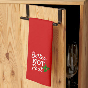 Lieber nicht geben lustige Weihnachts-Sprichwort R Geschirrtuch