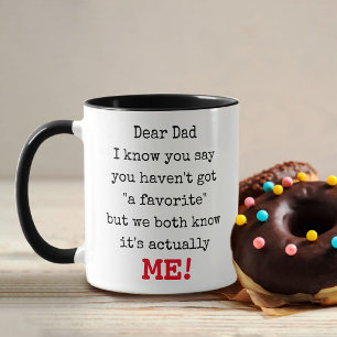 Lieber Papa von deinem Lieblingskind - Lustige Typ Tasse