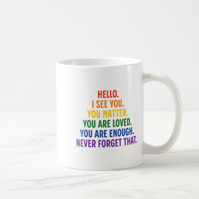 Lieber Person hinter mir Sie Zitat sind nett Liebe Kaffeetasse (Rechts)