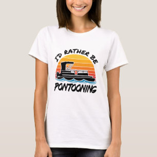 Lieber Pontonfahren Pontonboot-Kapitän T-Shirt