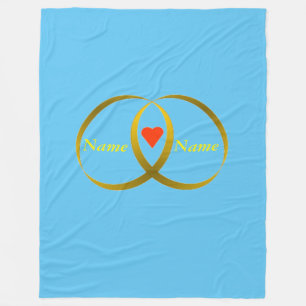 LIEBER RINGS FLEECE BLANKET