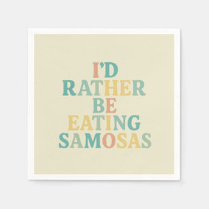 lieber Samosas essen Serviette