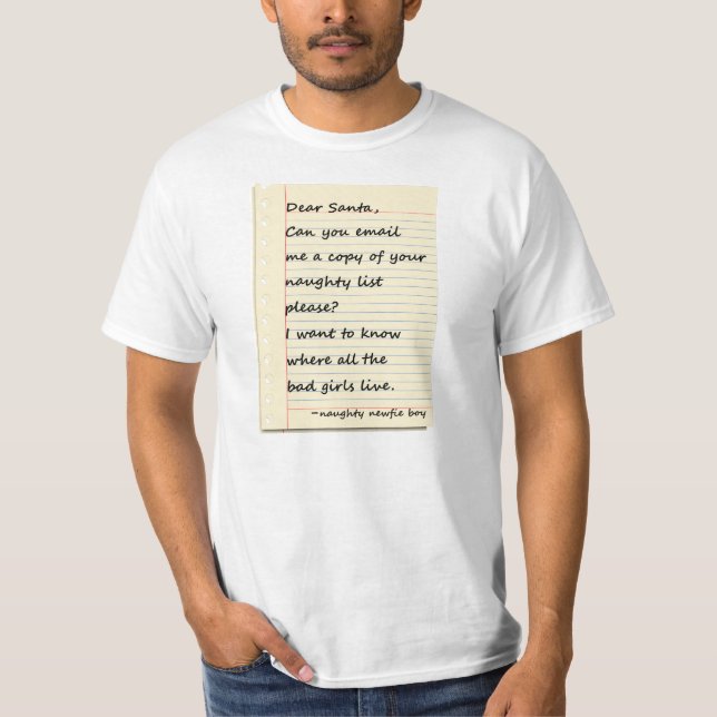 LIEBER SANKT-BUCHSTABE von einem frechen NEWFIE T-Shirt (Vorderseite)