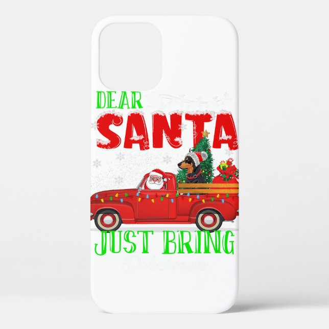 Lieber Santa Doberman Dog Eigentümer Weihnachten Case-Mate iPhone Hülle (Rückseite)