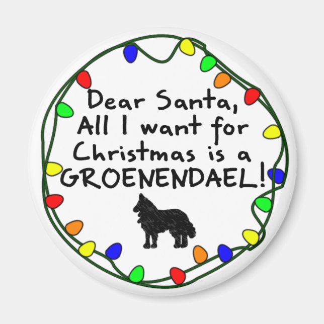 Lieber Santa Groenendael Magnet (Vorne)