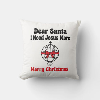 Lieber Santa Jesus Kissen - Glaubensgeschenk