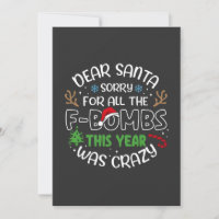Lieber Santa, sorry für all den lustigen Weihnacht