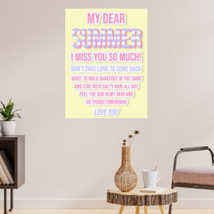 Lieber Sommer Poster