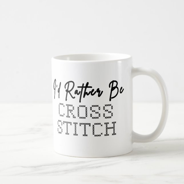 Lieber Sticken - Stickerin Kaffeetasse (Rechts)