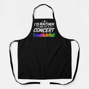 Lieber wäre ich auf einem Konzert Lustiger Musikli Schürze