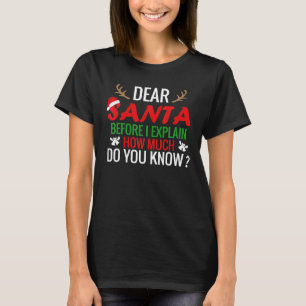 Lieber Weihnachten, bevor ich Weihnachten erkläre T-Shirt