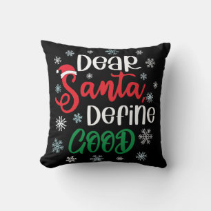 Lieber Weihnachten definieren Schönes Weihnachten Kissen