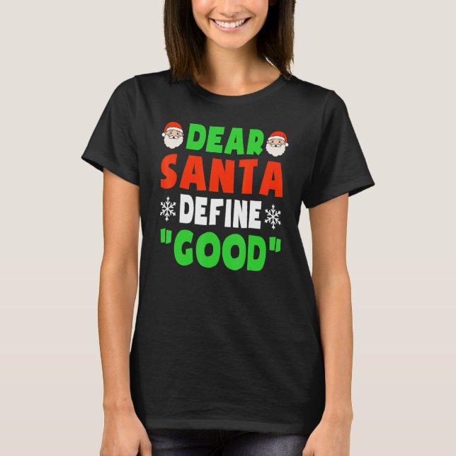 Lieber Weihnachten definieren Schönes Weihnachten  T-Shirt (Vorderseite)