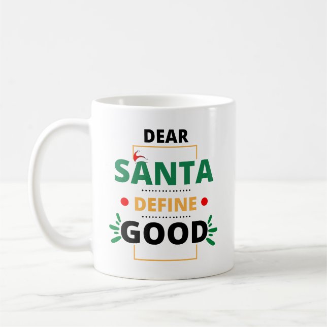 Lieber Weihnachten definieren Schönes Weihnachtsan Kaffeetasse (Links)