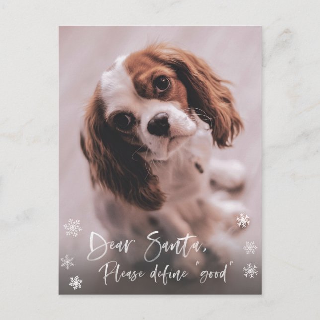 Lieber Weihnachten "Gut" Weihnachten Foto Postkarte (Vorderseite)