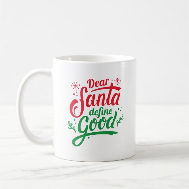 Lieber Weihnachten Gute Definition Kaffeetasse (Links)