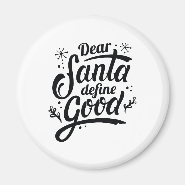 Lieber Weihnachten Gute Definition Magnet (Vorne)