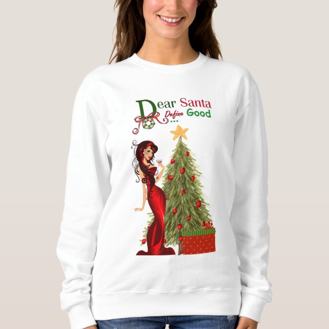Lieber Weihnachten Gute Definition Sweatshirt (Vorderseite)