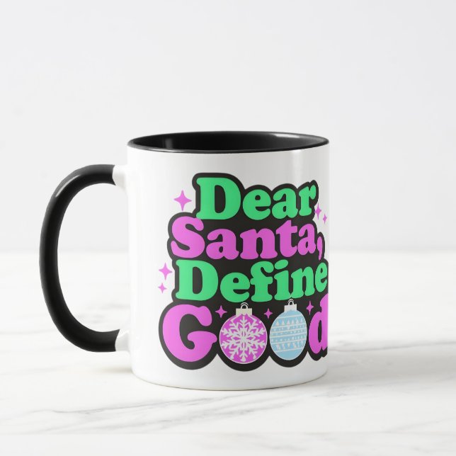 Lieber Weihnachten, Gute Tasse definieren (Links)