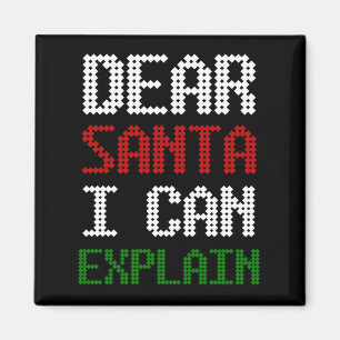Lieber Weihnachten Ich kann dem Weihnachtsmann ein Magnet
