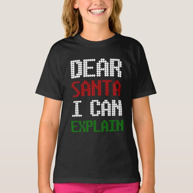 Lieber Weihnachten Ich kann dem Weihnachtsmann ein T-Shirt (Vorderseite)