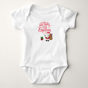 Lieber Weihnachten Ich kann die ersten Weihnachten Baby Strampler