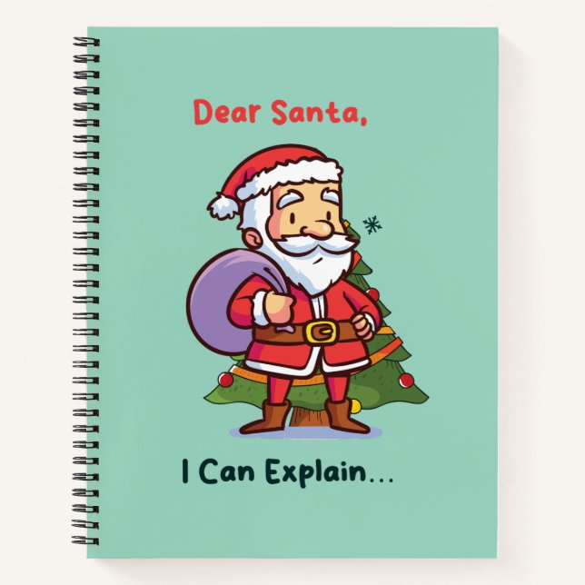 Lieber Weihnachten, ich kann erklären - Funny Chri Notizbuch (Vorderseite)