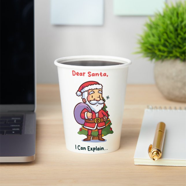 Lieber Weihnachten, ich kann erklären - Funny Chri Pappbecher (InSitu)
