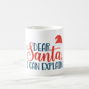 Lieber Weihnachten, ich kann erklären Kaffeetasse