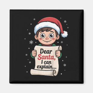 Lieber Weihnachten Ich kann lustige, unheilvolle L Magnet