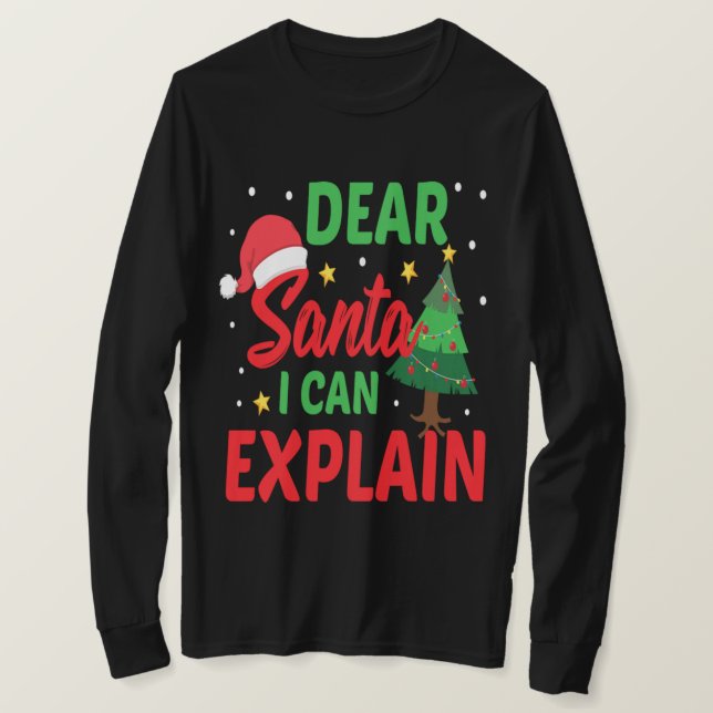 Lieber Weihnachten Ich kann lustige Weihnachtsgesc T-Shirt (Design vorne)
