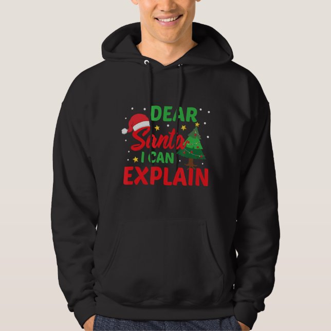Lieber Weihnachten Ich kann schüchterne Kinder Chr Hoodie (Vorderseite)