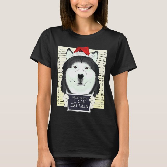 Lieber Weihnachten Ich kann sibirische Weihnachtsf T-Shirt (Vorderseite)